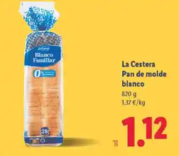 Lidl LA CESTERA Pan de molde blanco oferta