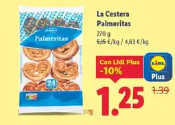 Lidl LA CESTERA Palmeritas oferta