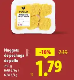 Lidl Nuggets de pechuga de pollo oferta