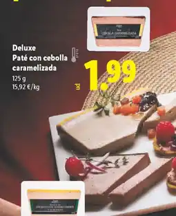 Lidl DELUXE Paté con cebolla caramelizada oferta