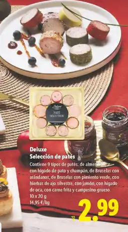 Lidl DELUXE Selección de patés oferta