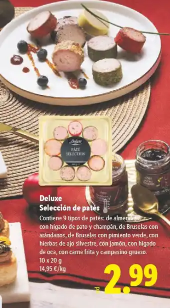 Lidl DELUXE Selección de patés oferta