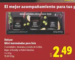 Lidl DELUXE Mini mermeladas para foie oferta