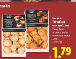 Lidl DELUXE Tostaditas con aceitunas oferta
