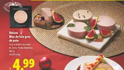 Lidl DELUXE Bloc de foie gras de pato oferta