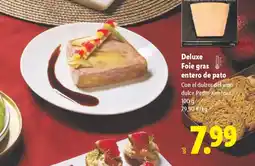 Lidl DELUXE Foie gras entero de pato oferta