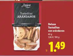 Lidl DELUXE Tostaditas con arándanos oferta