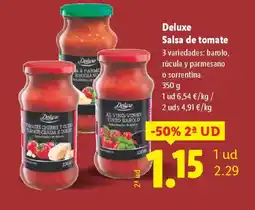 Lidl DELUXE Salsa de tomate oferta