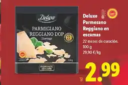 Lidl DELUXE Parmesano Reggiano en escamas oferta