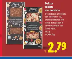 Lidl DELUXE Tableta de chocolate oferta