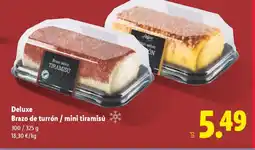 Lidl DELUXE Brazo de turrón / mini tiramisú oferta