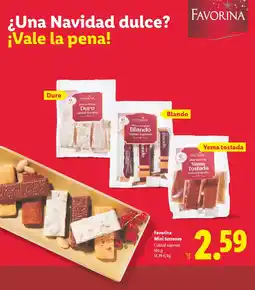 Lidl FAVORINA Mini turrones Calidad oferta