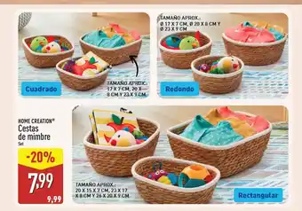 HOME CREATION Cestas de mimbre