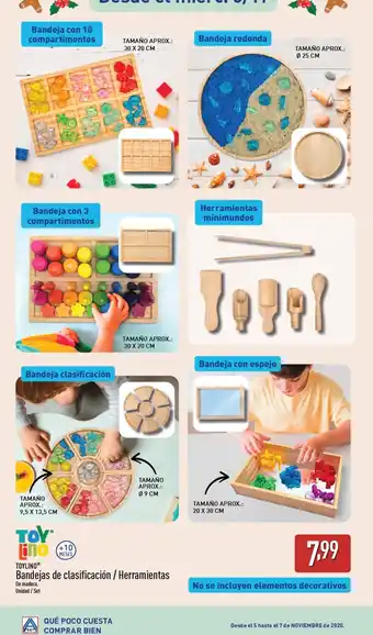 TOYLINO Bandejas de clasificación / Herramientas