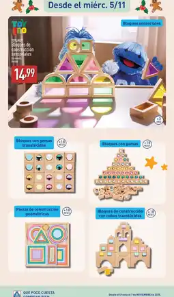 ALDI TOYLINO Bloques de construcción sensoriales oferta