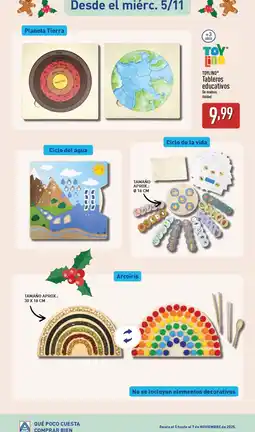 ALDI TOYLINO Tableros educativos oferta