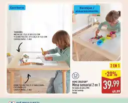 ALDI HOME CREATION Mesa sensorial 2 en 1 oferta