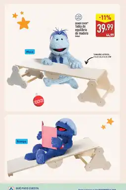 ALDI MUNDO DIVER Tabla de equilibrio de madera oferta