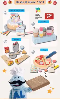 ALDI TOYLINO Comida de madera oferta