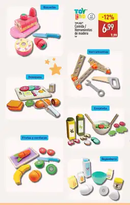 ALDI TOYLINO Comida / Herramientas de madera oferta