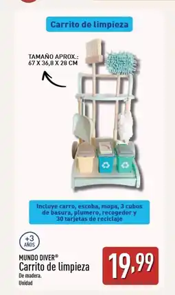 ALDI MUNDO DIVER Carrito de limpieza oferta
