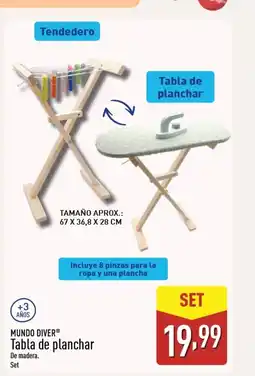 ALDI MUNDO DIVER Tabla de planchar oferta