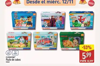 ALDI CLEMENTONI Puzle de cubos oferta