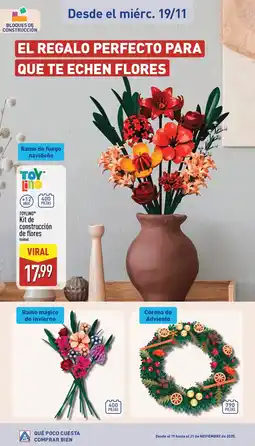 ALDI TOYLINO Kit de construcción de flores oferta