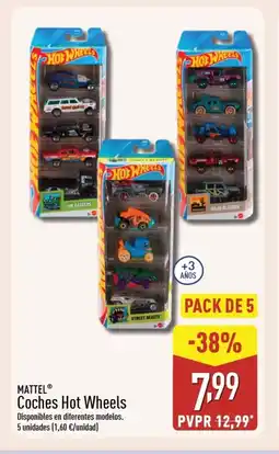 ALDI MATTEL Coches Hot Wheels oferta