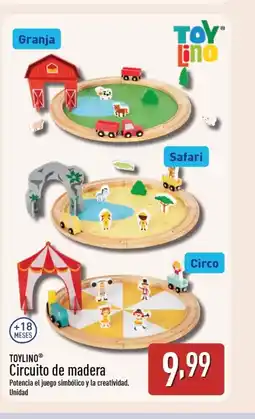 ALDI TOYLINO Circuito de madera oferta