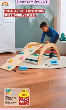 ALDI TOYLINO Arco de escalada con rampa oferta