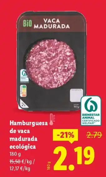 Hamburguesa de vaca madurada ecológica