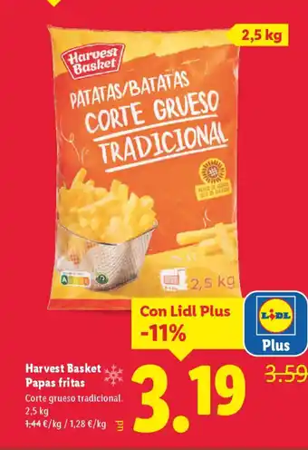 Lidl HARVEST BASKET Papas fritas oferta