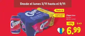 Lidl CLIPPER fresa oferta