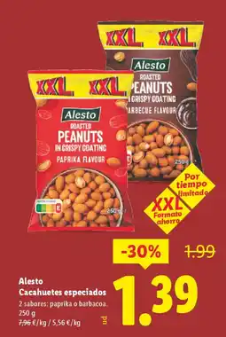 Lidl ALESTO Cacahuetes especiados oferta