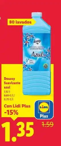 Lidl DOUSSY Suavizante azul oferta