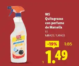 Lidl W5 Quitagrasas con perfume de Marsella oferta