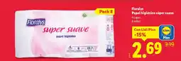 Lidl FLORALYS Papel higiénico súper suave oferta