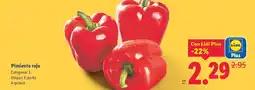Lidl Pimiento rojo oferta