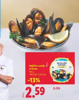 Lidl Mejillón cocido al limón oferta