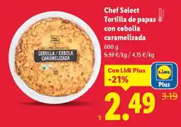 Lidl Chef Select Tortilla de papas con cebolla caramelizada oferta