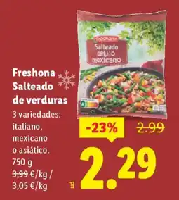 Lidl FRESHONA Salteado de verduras oferta