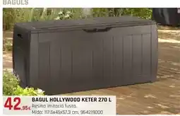 Fes Més Bagul hollywood keter 270 l oferta