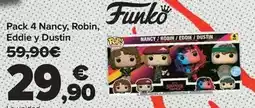 Carrefour Funko - pack 4 nancy, robin, eddie y dustin oferta