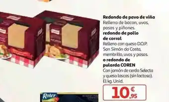 Alcampo Redondo De Pavo De Viña Redondo De Pollo De Corral O Redondo De Pularda Coren oferta