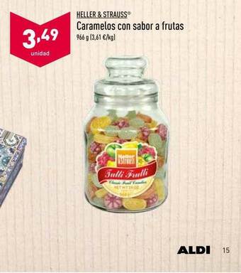 ALDI Heller & Strauss Caramelos Con Sabor A Frutas oferta