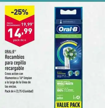 ALDI Oral-b Recambios Para Cepillo Recargable oferta