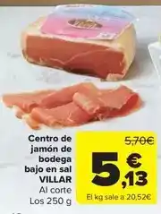 Carrefour Villar - centro de jamón de bodega bajo en sal oferta