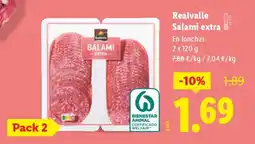 Lidl REALVALLE Salami extra oferta