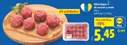 Lidl Albóndigas de vacuno y cerdo oferta